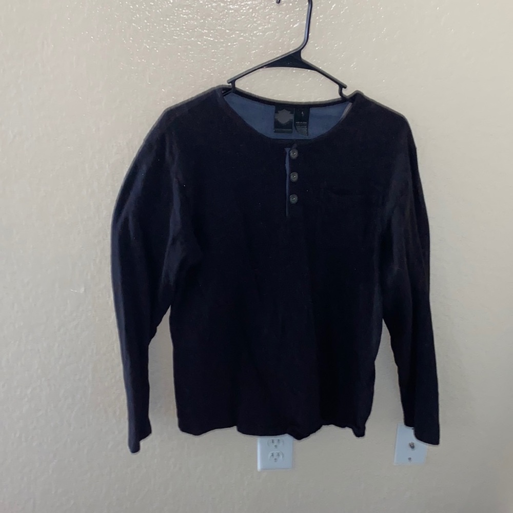 Grey/Red Harley Davidson Long sleeve